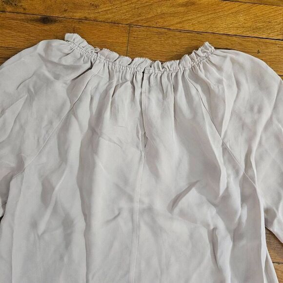 Rebecca Taylor Women's Cream Blouse Size 0 - Picture 6 of 9